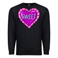 Black valentine's day hearts Premium Sweatshirt - FaDigitalArtStudio