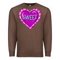Chestnut valentine's day hearts Premium Sweatshirt - FaDigitalArtStudio