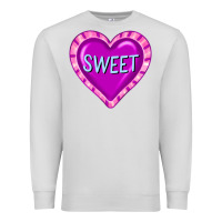Dove Grey valentine's day hearts Premium Sweatshirt - FaDigitalArtStudio