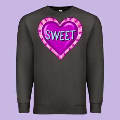 Valentine's Day Hearts Premium Sweatshirt Designed By Fadigitalartstudio