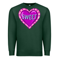 Sports Green valentine's day hearts Premium Sweatshirt - FaDigitalArtStudio