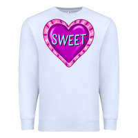 White valentine's day hearts Premium Sweatshirt - FaDigitalArtStudio