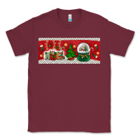Burgundy noel Classic Tee - BundleAndBundleShop