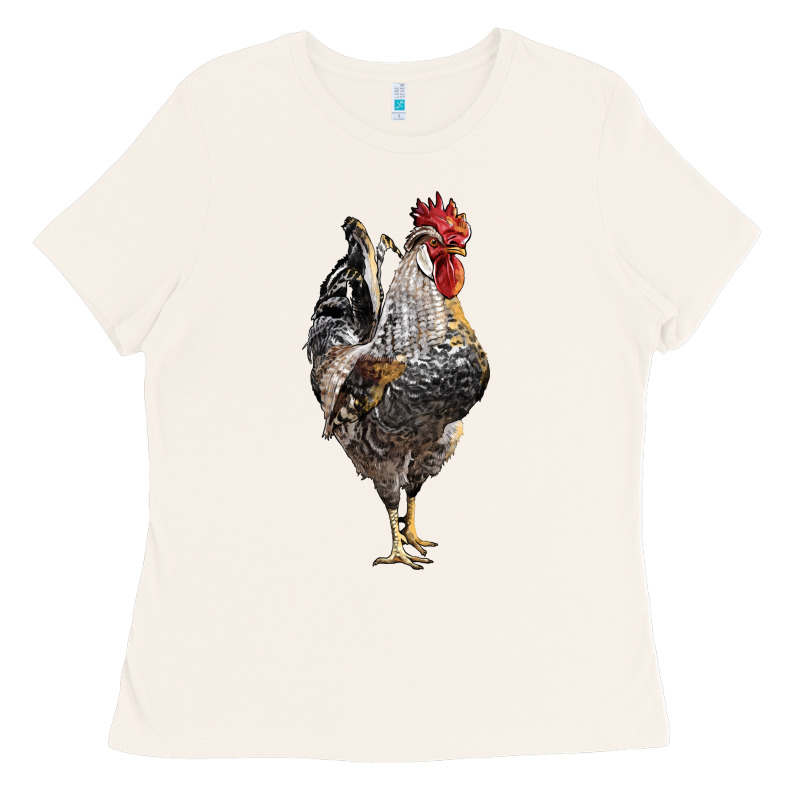 Cream Legbar Rooster Ladies Tee by LillyAllenDesigns | Teevron