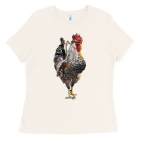 Bone cream legbar rooster Ladies Tee - LillyAllenDesigns