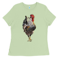 Matcha cream legbar rooster Ladies Tee - LillyAllenDesigns