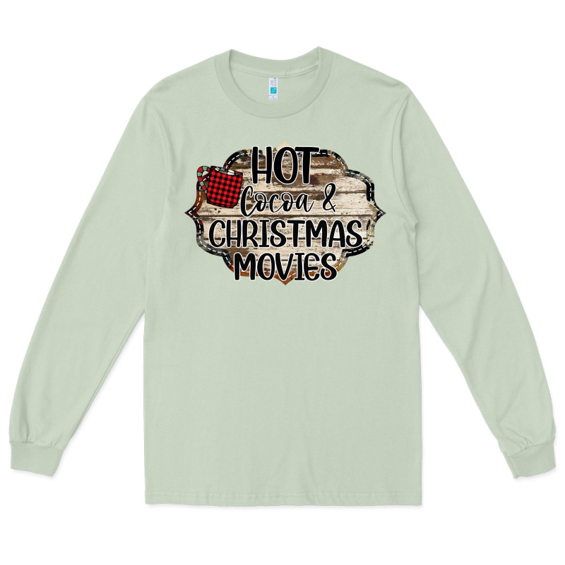 Hot Cocoa And Christmas Movies Long Sleeve Tee by Bettercallsaul | Teevron