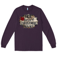 Plum hot cocoa and christmas movies Long Sleeve Tee - Bettercallsaul