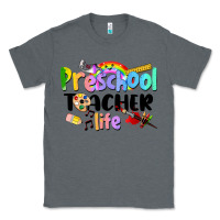 Charcoal Heather Preschool Teacher Life Classic Tee - LillyAllenDesigns
