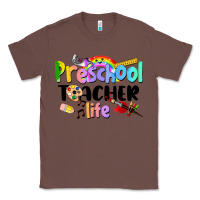 Chestnut Preschool Teacher Life Classic Tee - LillyAllenDesigns