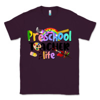Plum Preschool Teacher Life Classic Tee - LillyAllenDesigns