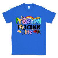 True Royal Preschool Teacher Life Classic Tee - LillyAllenDesigns