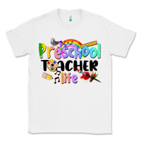 White Preschool Teacher Life Classic Tee - LillyAllenDesigns