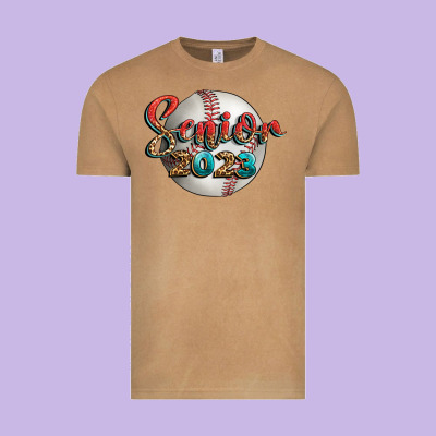 Baseball Senior 2023 Vintage Tee Designed By Bundleandbundleshop