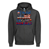 Charcoal Heather I'm not drunk i'm patriotic 4th of july Zipper Hoodie - CowGirlArtShop