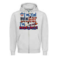 Dove Grey I'm not drunk i'm patriotic 4th of july Zipper Hoodie - CowGirlArtShop