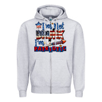 Heather Grey I'm not drunk i'm patriotic 4th of july Zipper Hoodie - CowGirlArtShop