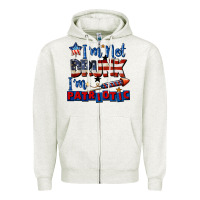 Oatmeal Heather I'm not drunk i'm patriotic 4th of july Zipper Hoodie - CowGirlArtShop