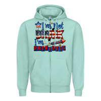 Seafoam I'm not drunk i'm patriotic 4th of july Zipper Hoodie - CowGirlArtShop