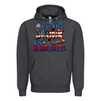 Smoke I'm not drunk i'm patriotic 4th of july Zipper Hoodie - CowGirlArtShop