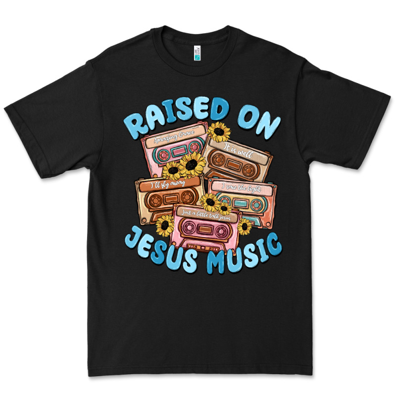 Raised On Jesus Music Premium Tee by MaliasSmallBusiness | Teevron