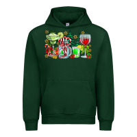 Forest Green Christmas tequila Urban Hoodie - CowhideDigitalArt