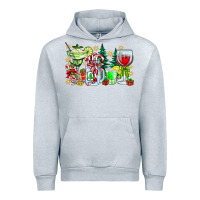 Heather Grey Christmas tequila Urban Hoodie - CowhideDigitalArt