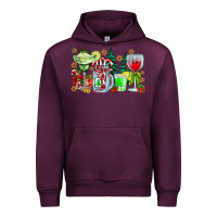 Mauve Wine Christmas tequila Urban Hoodie - CowhideDigitalArt