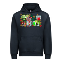 Navy Christmas tequila Urban Hoodie - CowhideDigitalArt