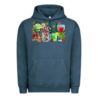 Pigment Midnight Navy Christmas tequila Urban Hoodie - CowhideDigitalArt