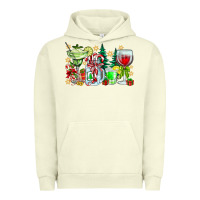 Pigment Pistachio Christmas tequila Urban Hoodie - CowhideDigitalArt