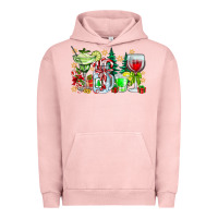 Pigment Salmon Christmas tequila Urban Hoodie - CowhideDigitalArt