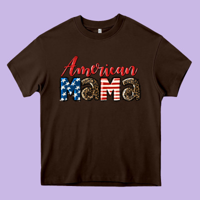Western American Mama Heavy Core Tee Designed By Lillyallendesigns