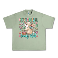 Oil Green cottontail bunny club Urban Heavy Tee - LillyAllenDesigns