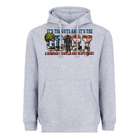Heather Grey It's the guts and it's the glory a hundred stripes Heavyweight Hoodie - FaDigitalArtStudio