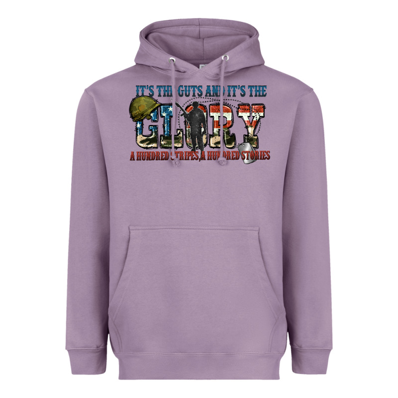 It's The Guts And It's The Glory A Hundred Stripes Heavyweight Hoodie by FaDigitalArtStudio | Teevron
