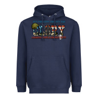 Navy It's the guts and it's the glory a hundred stripes Heavyweight Hoodie - FaDigitalArtStudio