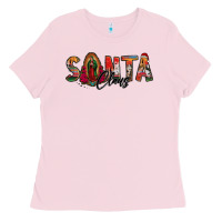 Bubblegum Pink santa claus lady of guadalupe Ladies Tee - Jasminsmagicworld