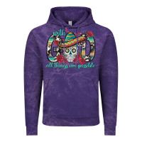 Cloud Purple With God All Things Are Possible With Sombrero Sku Vintage Hoodie - BundleAndBundleShop