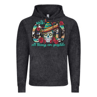 Vintage Black With God All Things Are Possible With Sombrero Sku Vintage Hoodie - BundleAndBundleShop