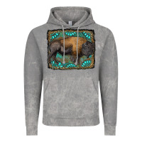 Cloud Rock bison with gemstone background Vintage Hoodie - RanaPortraitStore