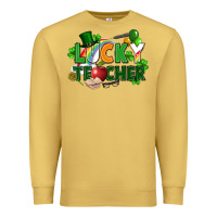 Antique Gold lucky teacher St. Patricks Day Premium Sweatshirt - FaDigitalArtStudio