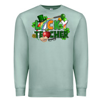 Seafoam lucky teacher St. Patricks Day Premium Sweatshirt - FaDigitalArtStudio
