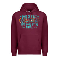 Burgundy Some Of Y'alls Cornbread Ain't Done In The Middle Premium Hoodie - CowCowDesign
