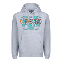 Heather Grey Some Of Y'alls Cornbread Ain't Done In The Middle Premium Hoodie - CowCowDesign