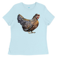 Baby Blue Cream Legbar Chicken Ladies Tee - LillyAllenDesigns