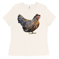 Bone Cream Legbar Chicken Ladies Tee - LillyAllenDesigns