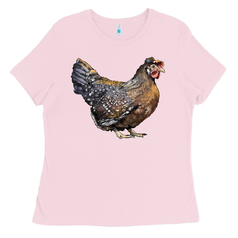 Cream Legbar Chicken Ladies Tee by LillyAllenDesigns | Teevron