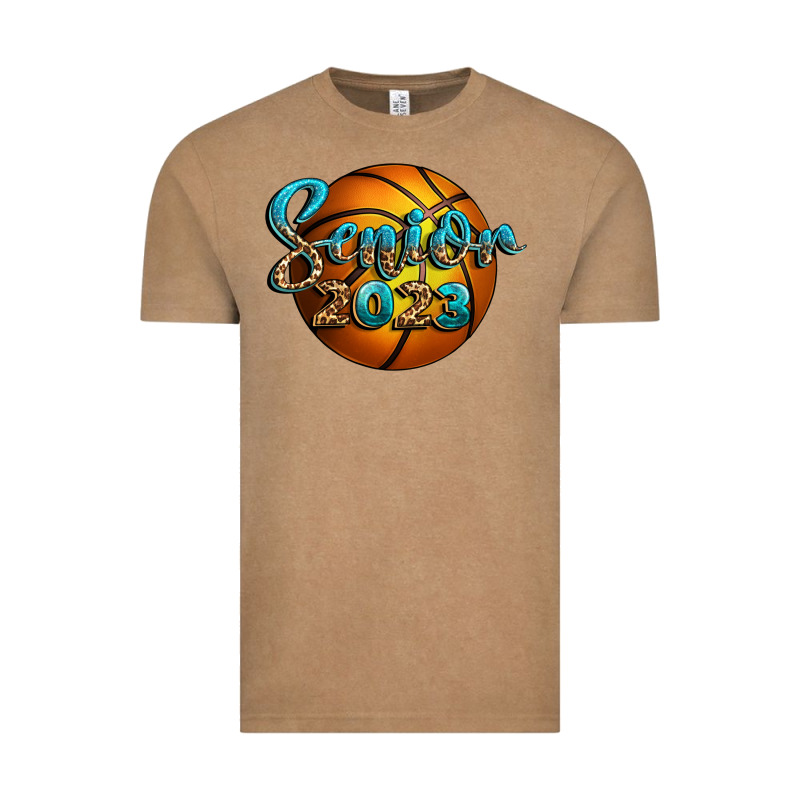 Basketball Senior 2023 Vintage Tee by BundleAndBundleShop | Teevron