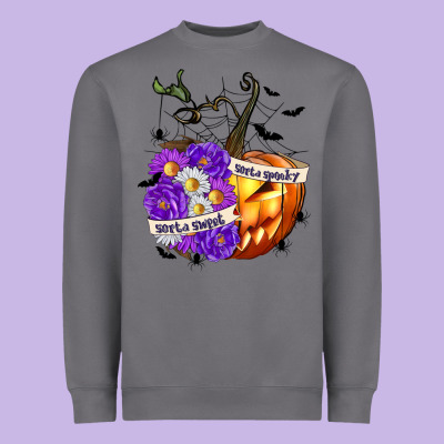 Sorta Sweet Sorta Spooky Heavyweight Sweatshirt Designed By Texasbilliewilder